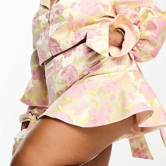 Floral Pink and Yellow Dress - Picture 3 of 3